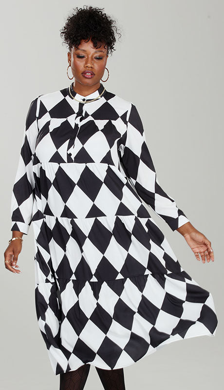 Luxe Moda LM217-BWW Ladies Dress