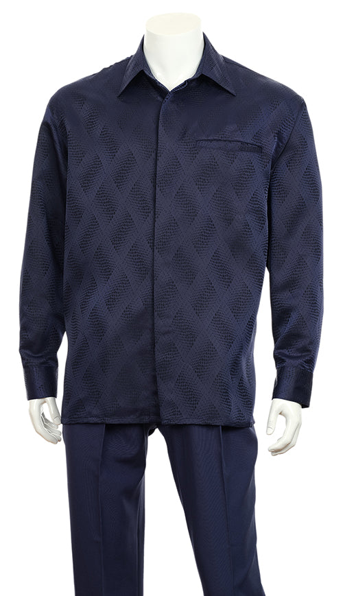 Mens Walking Suit-2766-BLU