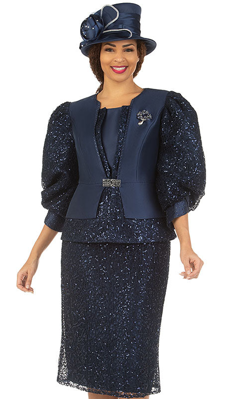 Giovanna 1201-NVY  Suit