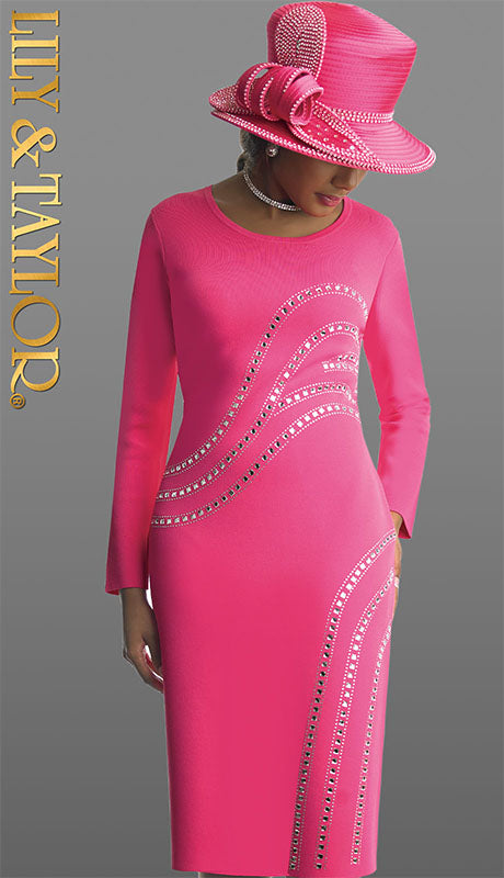 Lily and Taylor 606-FU Knit  Dress