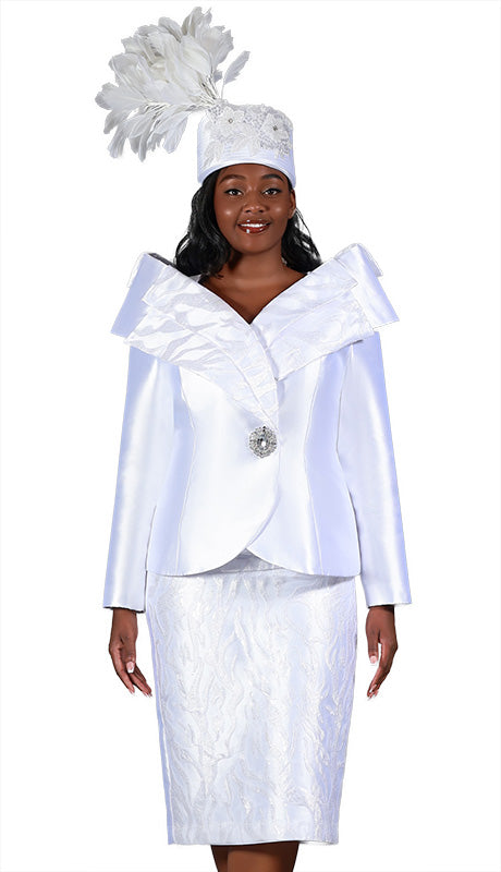 Giovanna 1211-WHT Ladies  Suit