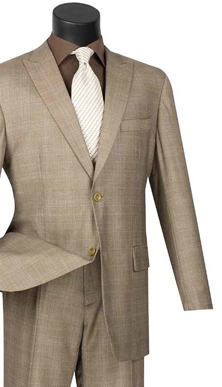 Vinci Mens Suit 2RW-1-TAN