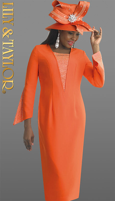 Lily and Taylor 4721-QO ORG  Dress