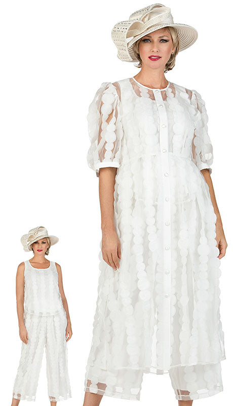Giovanna D1628-WHT Pant Set