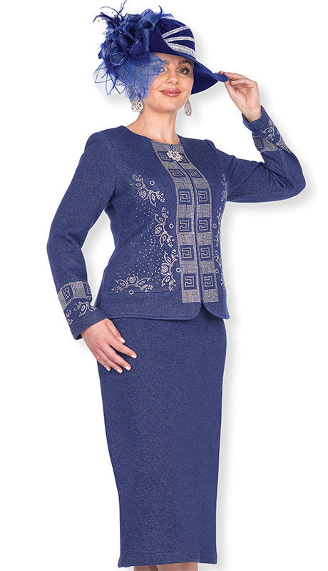 Elite Champagne Knit 5964-RYL-QS  Suit for Women