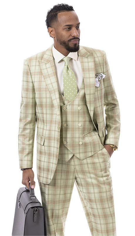 EJ Samuel M2785-APL Mens  Suit