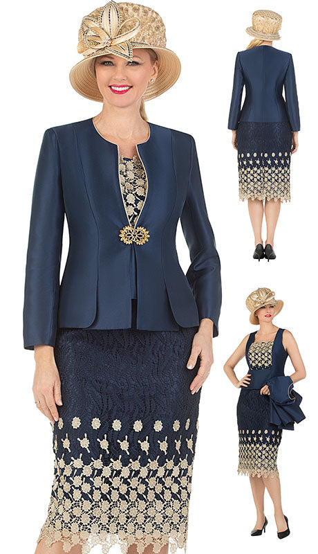 Giovanna 1202-NVY  Suit