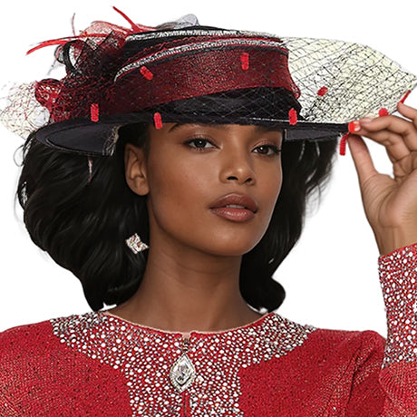 Champagne Italy H5961-RED-QS  Hat