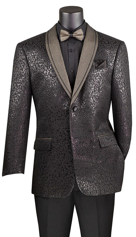 Vinci Mens Sport Coat BF-6-BLK