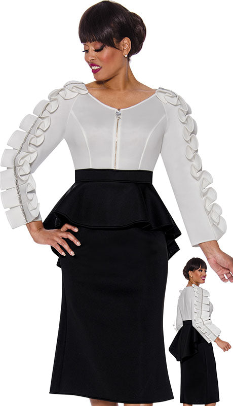 Stellar Looks SL1771-BWW-CO Designer  Dress