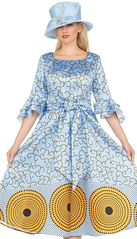 Giovanna D1587-BLU Ladies  Dress