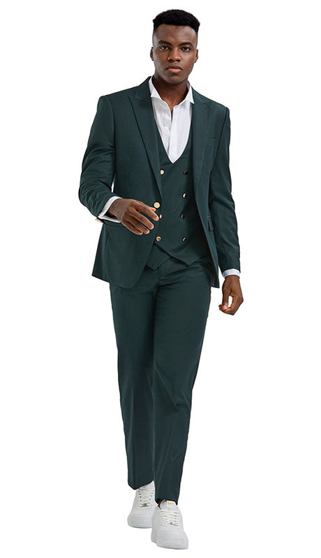 Tazzio Mens Suit M355SK-GRN