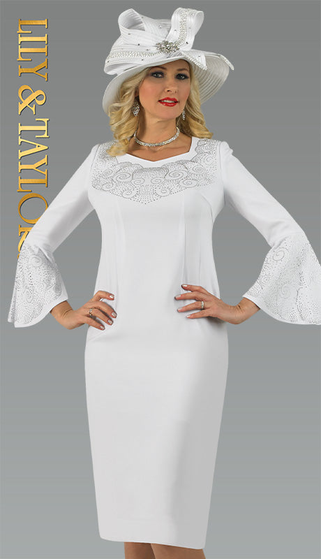 Lily And Taylor 4682-WHT-QS