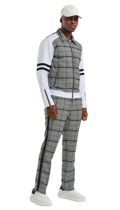 Tazzio Mens Suit M357SK-BLK