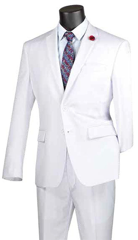 Vinci Mens Suit F-2C900-WHT
