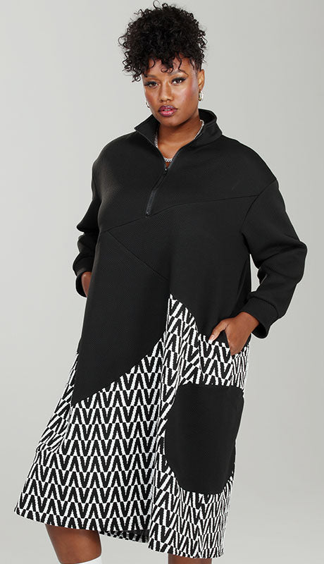 Luxe Moda LM219-BLK Ladies Dress