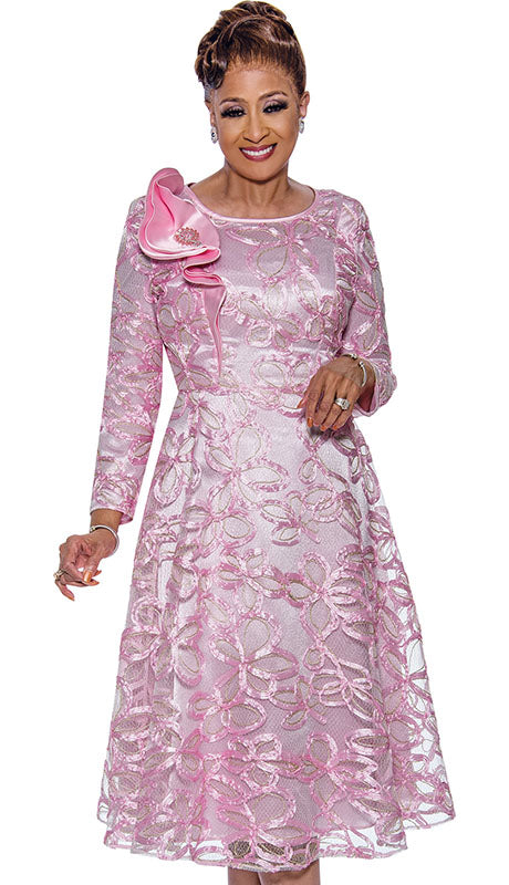Dorinda Clark Cole 5271-PNK-QS Ladies  Dress