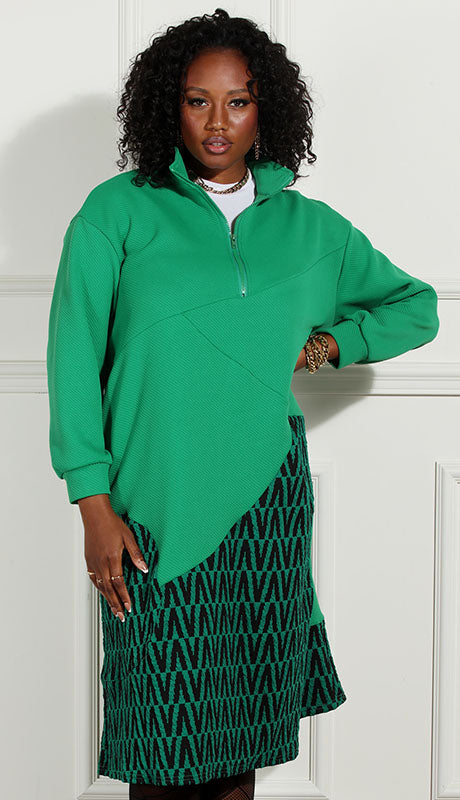 Luxe Moda LM219-GRN Ladies Dress