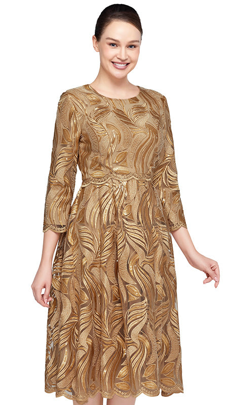 Nina Nischelle 3634-GLD  Dress
