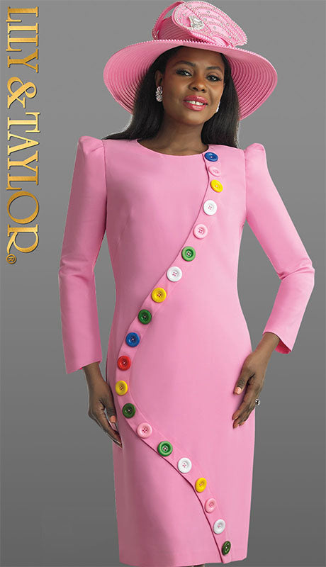 Lily and Taylor 4854-PNK-QO  Dress