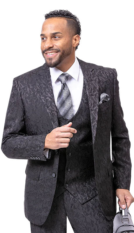 EJ Samuel M2763-BLK Mens Suits