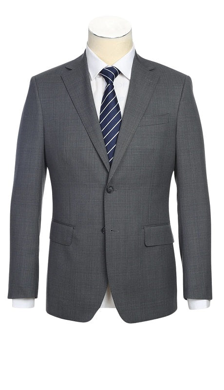 English Laundry Mens Suit EL92-58-095-GRY Wool Suit
