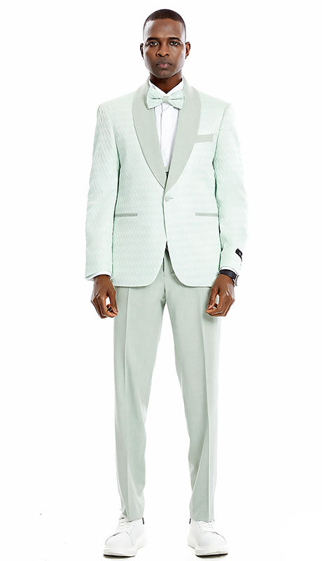 Tazzio Mens Suit M366SK- White