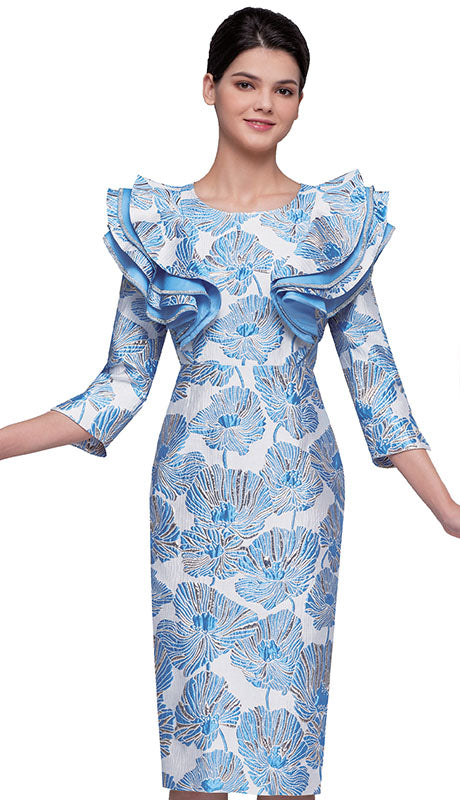 Serafina 6963-BLU  Dress