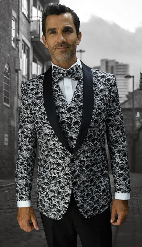 Mens  Suit zBellagio-12 BLK