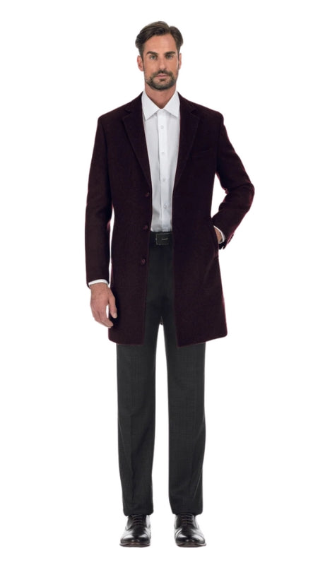 English Laundry Mens Coat EL53-01-700-BURG