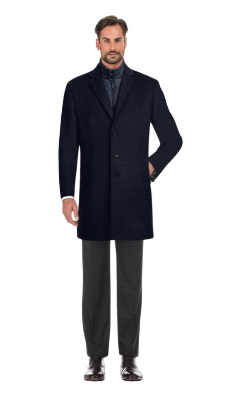 English Laundry Mens Coat EL53-55-495-GRY-BLUE