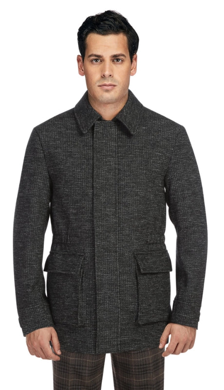 English Laundry Mens Coat EL98-01-093-CHARCOAL Short Coat