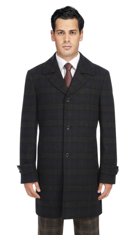English Laundry Mens Coat EL98-52-410-NAVY Long Coat
