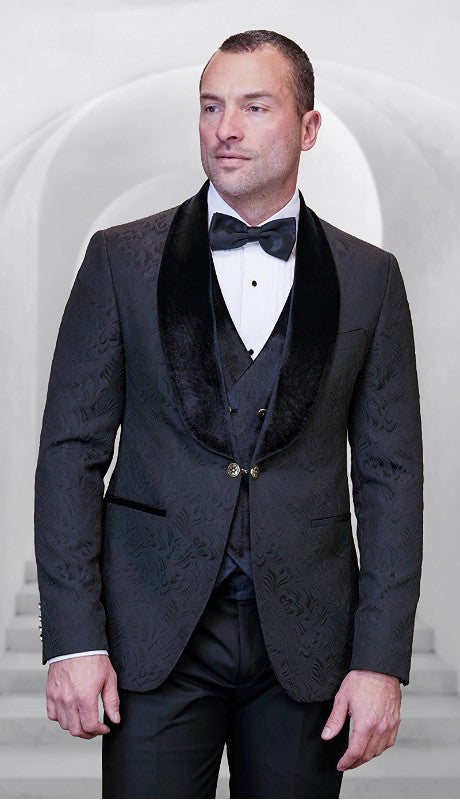 Mens  Suit Emporio-BLK