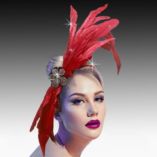 JOSEPHINE BAKER FA3217-RE  Fascinator