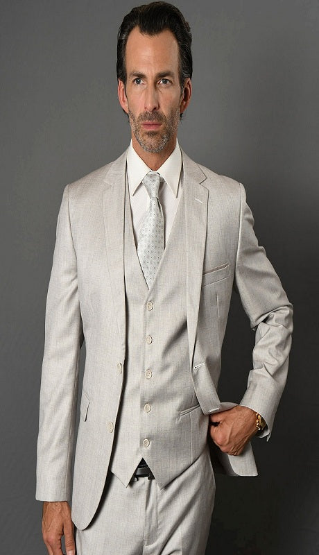 Mens  Suit LORENZO-1-ASH