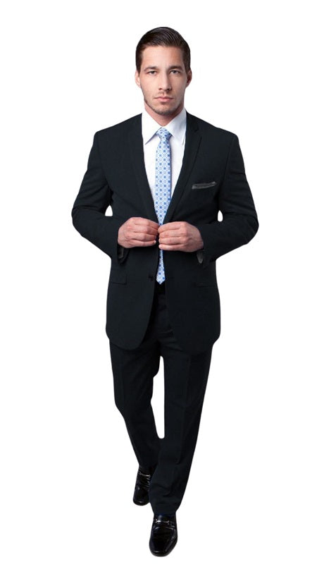 Tazzio Men's Button Suit M139S-01-BLK