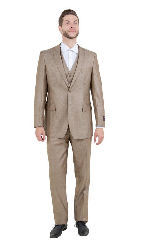 Tazzio Mens Suit M158-09-DARK-TAN