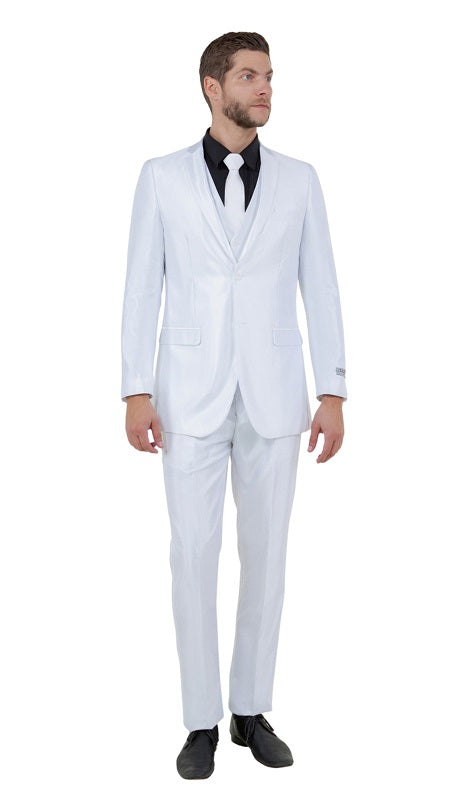 TAZZIO Mens Suit-M163S-05-WHITE