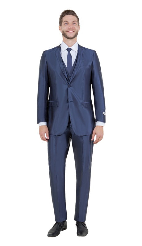 TAZZIO Mens Suit-M163S-08-NAVY