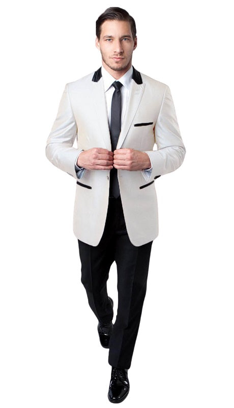 Tazzio Mens Suit M174S-03-WHT