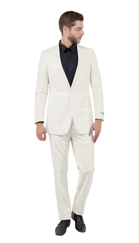 Tazzio Mens Suit M211S-08-OFF-WHITE