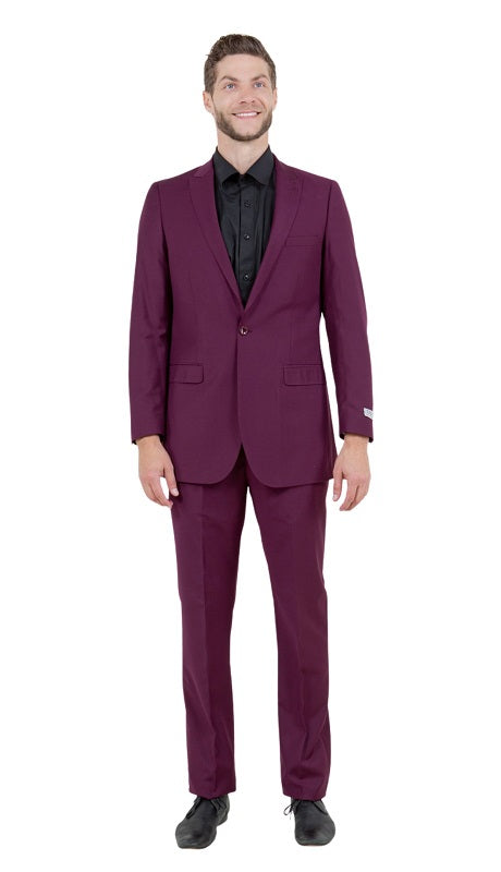 Tazzio Mens Suit M211S-05-PLUM