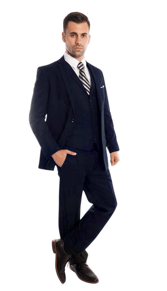TAZZIO Mens Suit M231S-02-NAVY