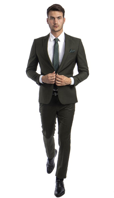 Tazzio Mens Suit M284SK-03-GREEN
