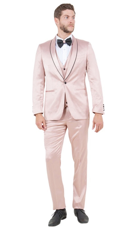 Tazzio Mens Suit M288SK-1-ROSE