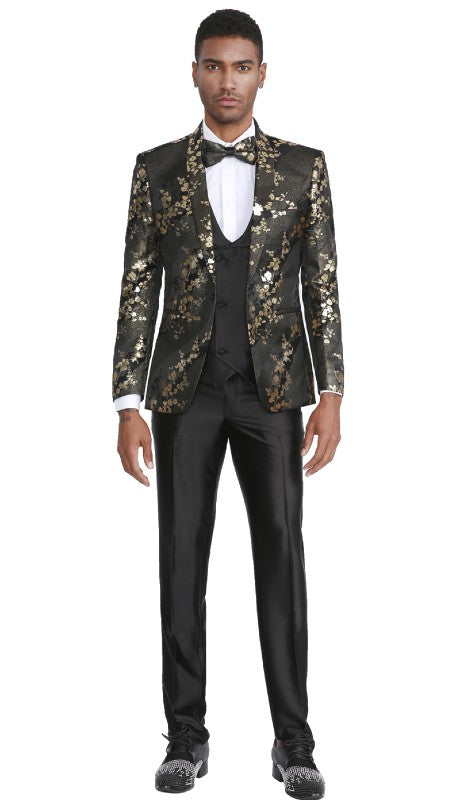 Tazzio Mens Suit M299SK-02-GOLD