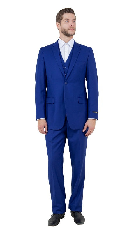 TAZZIO Mens Suit-M302-12-Royal Blue