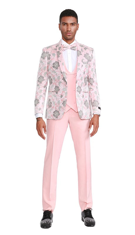 Tazzio Mens Suit M306SK-02-PINK