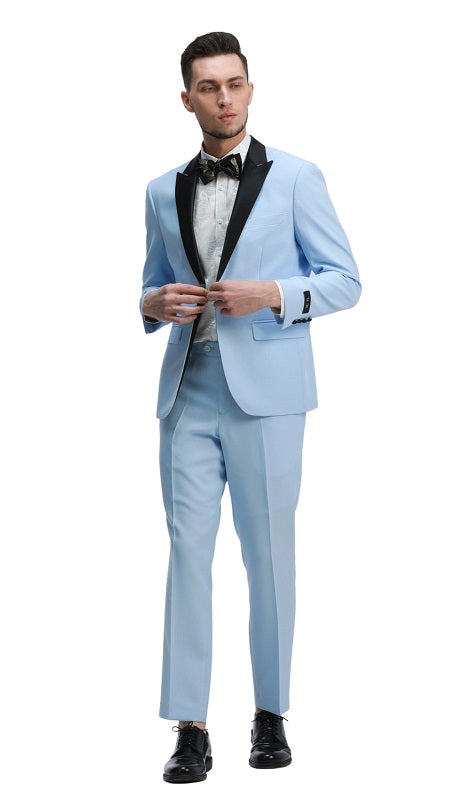 Tazzio Mens Suit-M332SK-03-SKY